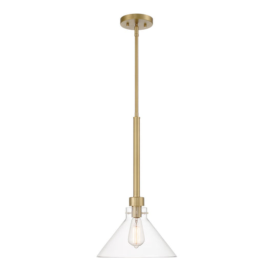 Willow Creek (existing DF extension) One Light Pendant in Brushed Gold