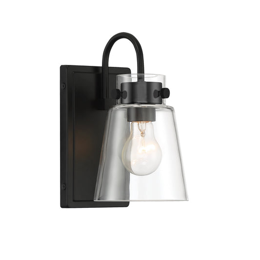 Inwood One Light Wall Sconce in Matte Black