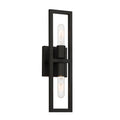 Urban Oasis Two Light Wall Sconce in Matte Black