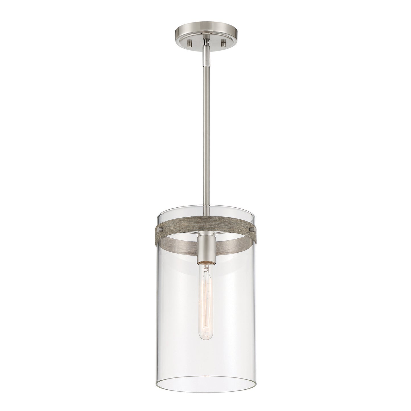 Reflecta One Light Pendant in Brushed Nickel