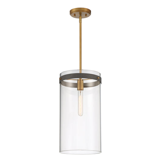 Reflecta One Light Pendant in Old Satin Brass