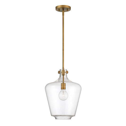 Daydream One Light Pendant in Old Satin Brass