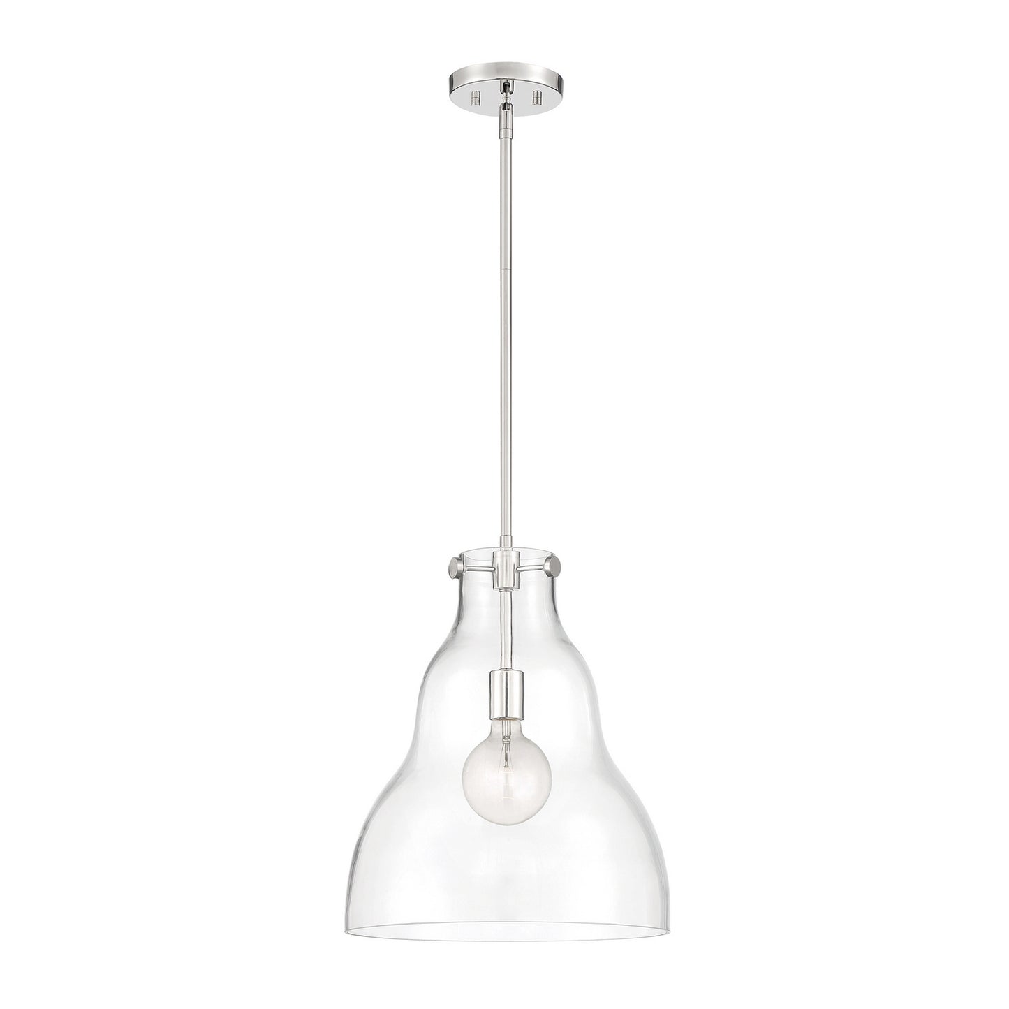 Lakeview One Light Pendant in Polished Nickel