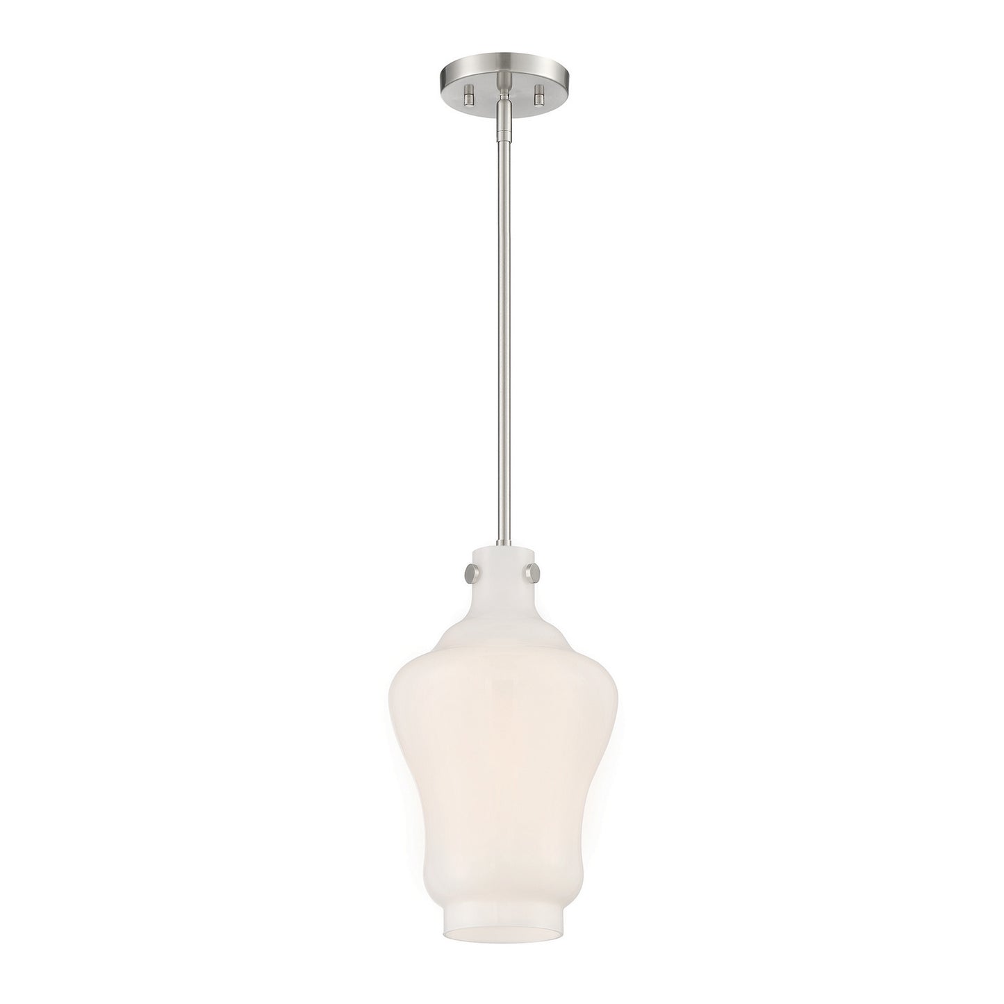 Moonlight One Light Pendant in Brushed Nickel