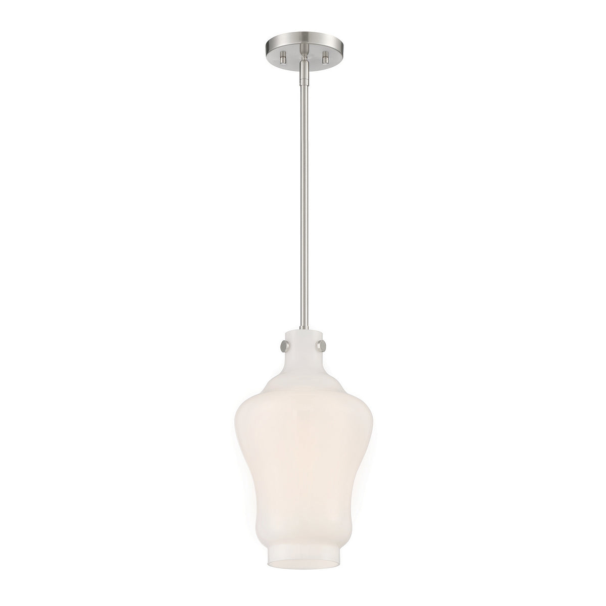 Moonlight One Light Pendant in Brushed Nickel