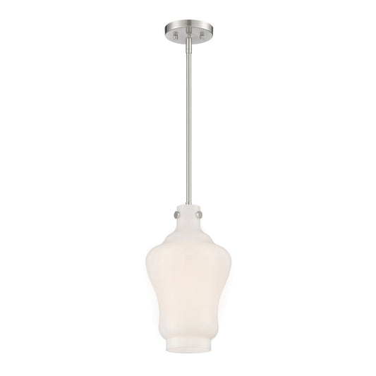 Moonlight One Light Pendant in Brushed Nickel