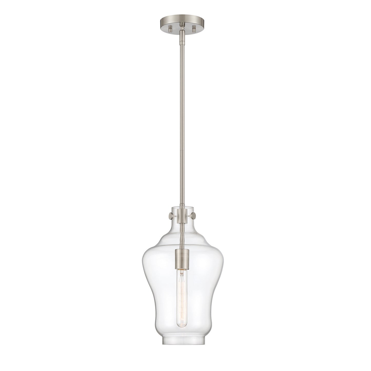 Moonlight One Light Pendant in Polished Nickel