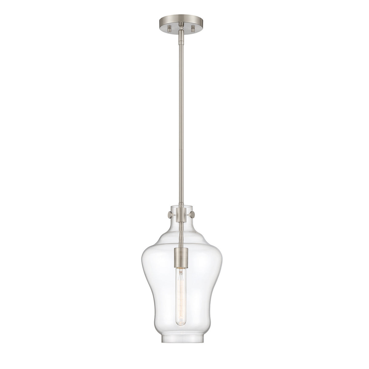 Moonlight One Light Pendant in Polished Nickel