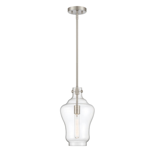 Moonlight One Light Pendant in Polished Nickel