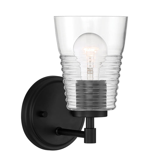 Ingo One Light Wall Sconce in Matte Black