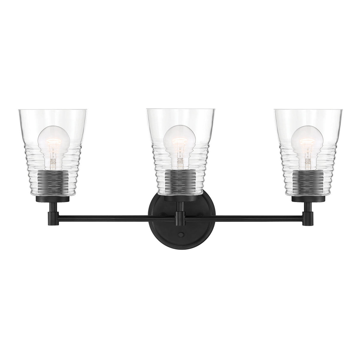 Ingo Three Light Vanity in Matte Black