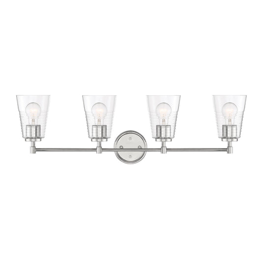 Ingo Four Light Vanity in Polished Nickel