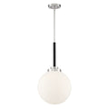 Elle One Light Pendant in Polished Nickel