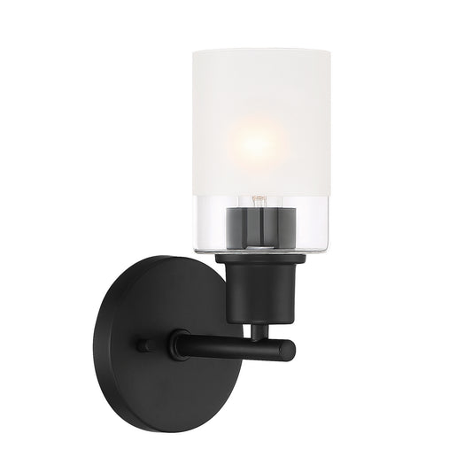 Cedar Lane One Light Wall Sconce in Matte Black