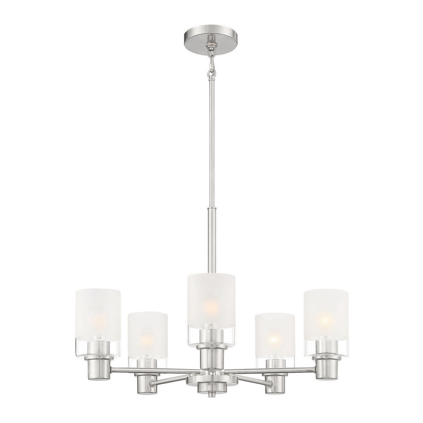 Cedar Lane Five Light Chandelier in Brushed Nickel