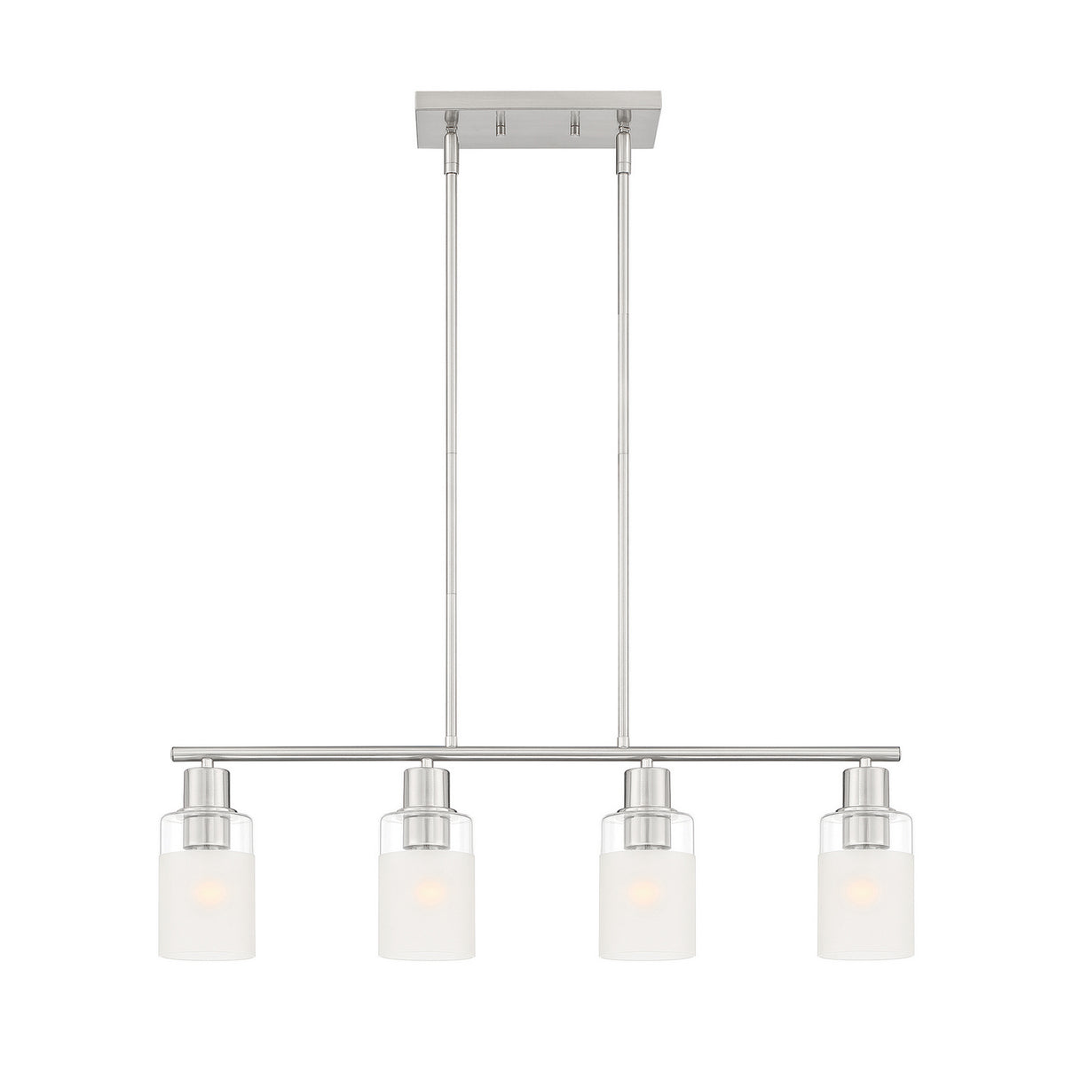 Cedar Lane Four Light Island Pendant in Brushed Nickel
