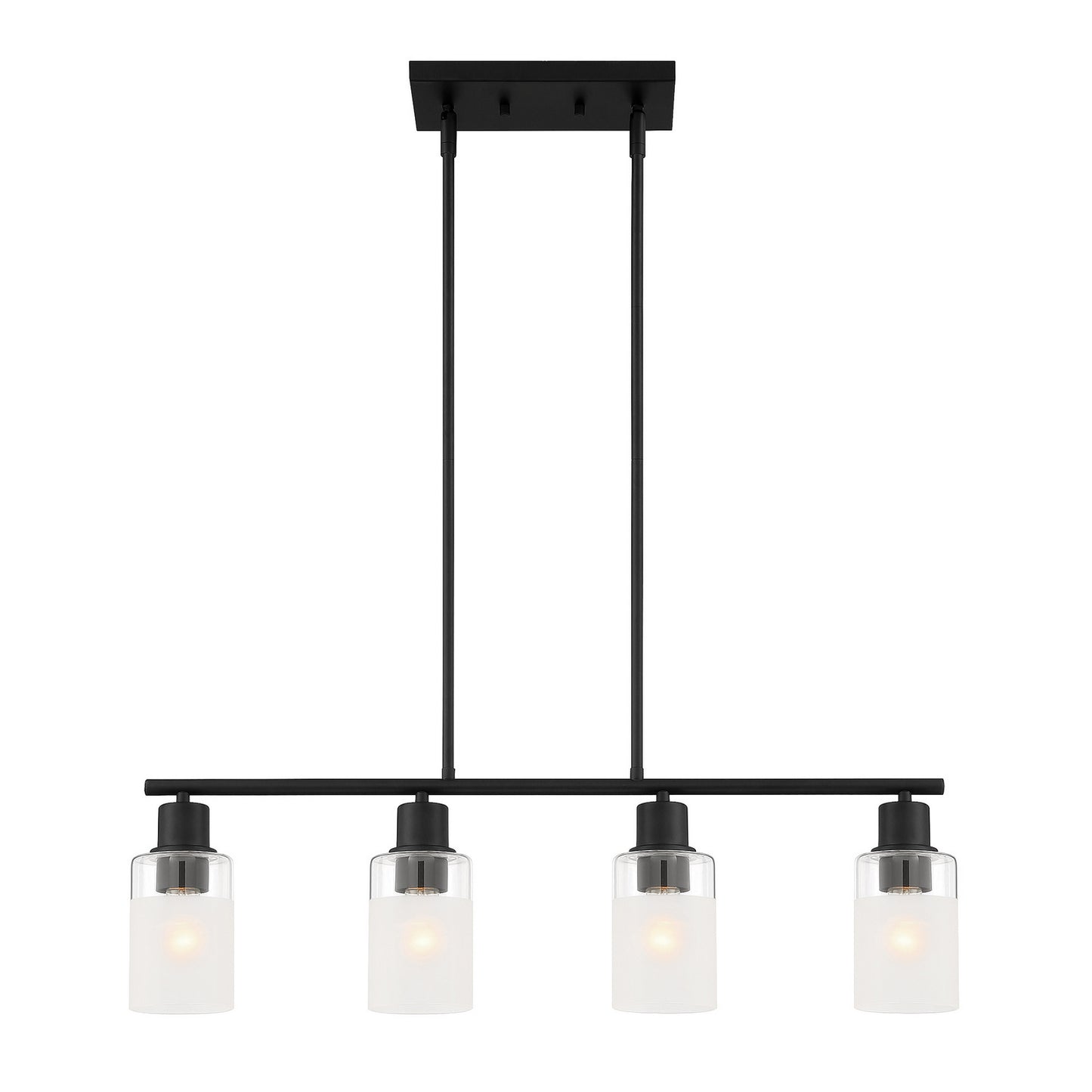 Cedar Lane Four Light Island Pendant in Matte Black