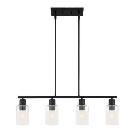 Cedar Lane Four Light Island Pendant in Matte Black