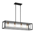 Within Four Light Island Pendant in Matte Black
