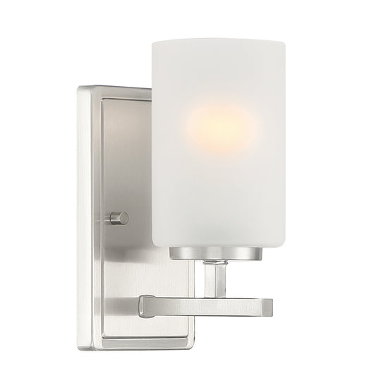 Carmine One Light Wall Sconce in Brushed Nickel