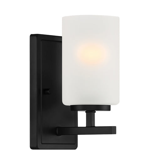 Carmine One Light Wall Sconce in Matte Black