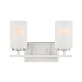 Carmine Two Light Vanity in Brushed Nickel