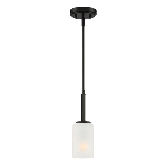 Carmine One Light Pendant in Matte Black