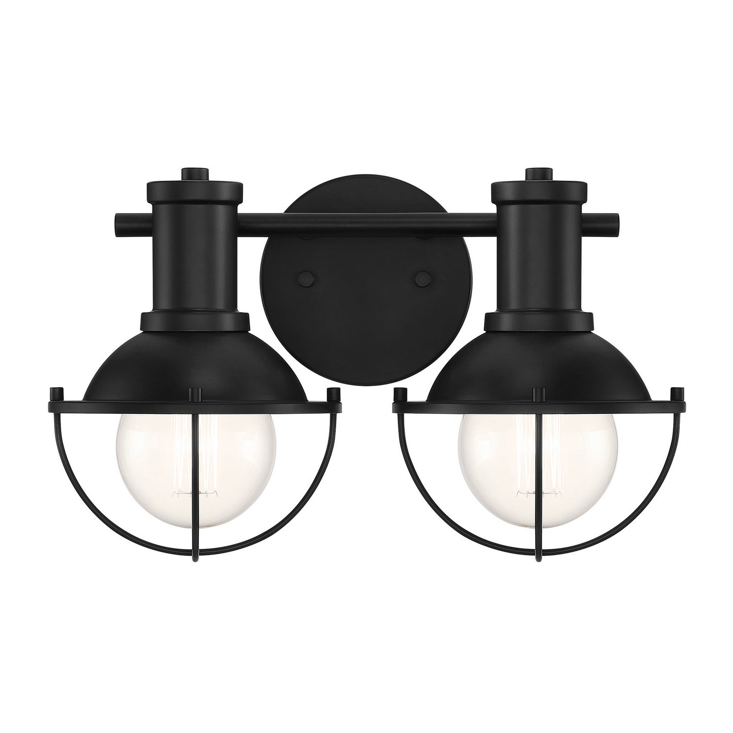 Dalton Two Light Vanity in Matte Black