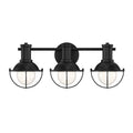 Dalton Three Light Vanity in Matte Black