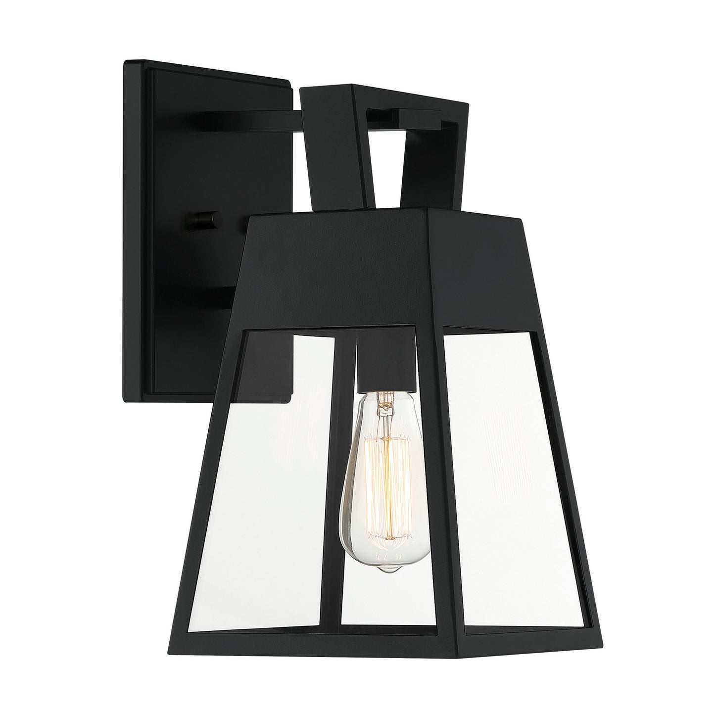 Cooper One Light Wall Lantern in Matte Black