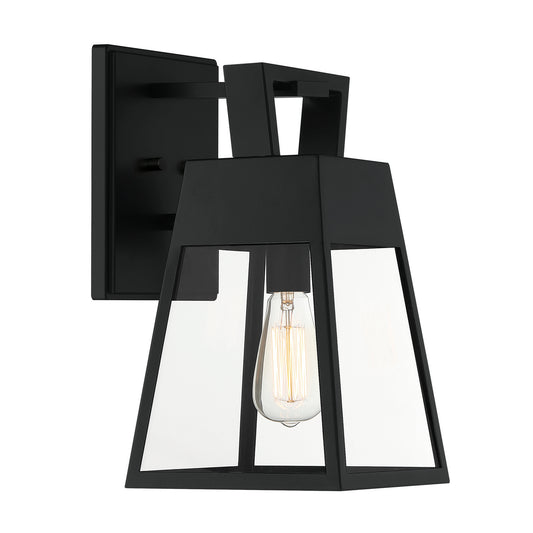 Cooper One Light Wall Lantern in Matte Black