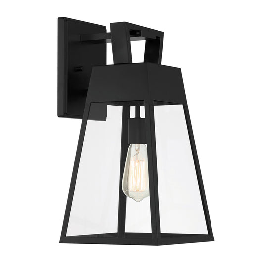 Cooper One Light Wall Lantern in Matte Black