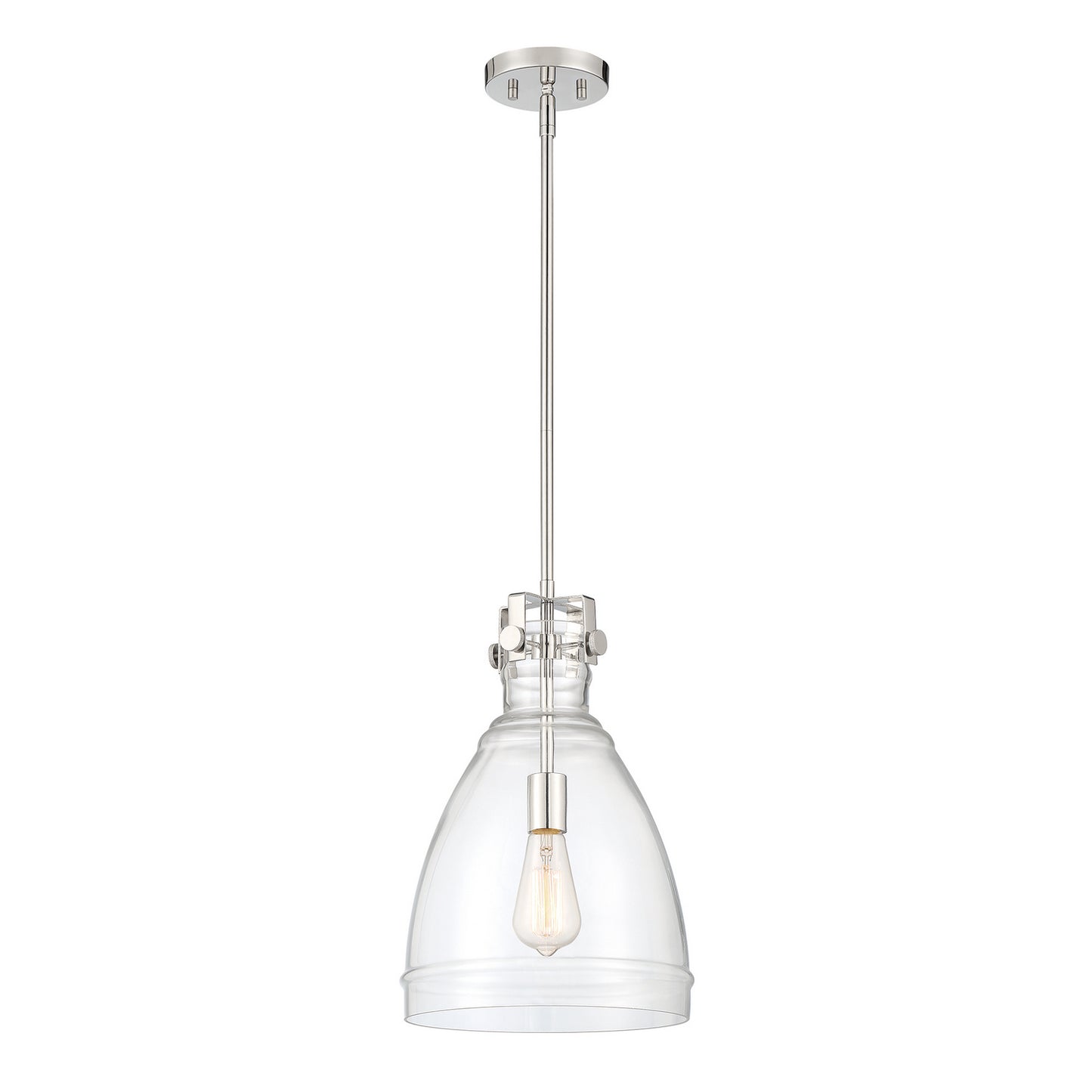Beechmont One Light Pendant in Polished Nickel
