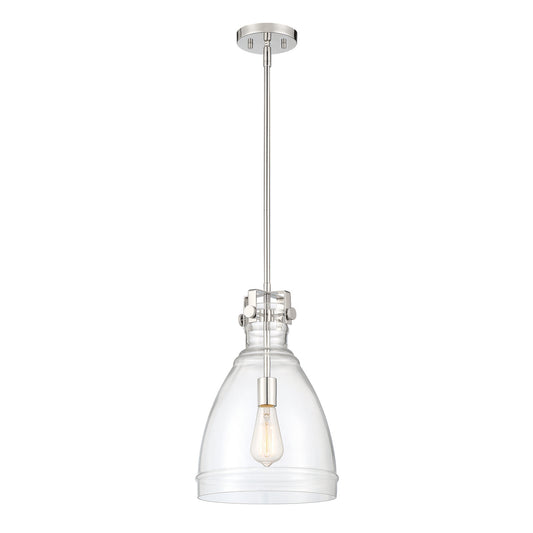 Beechmont One Light Pendant in Polished Nickel