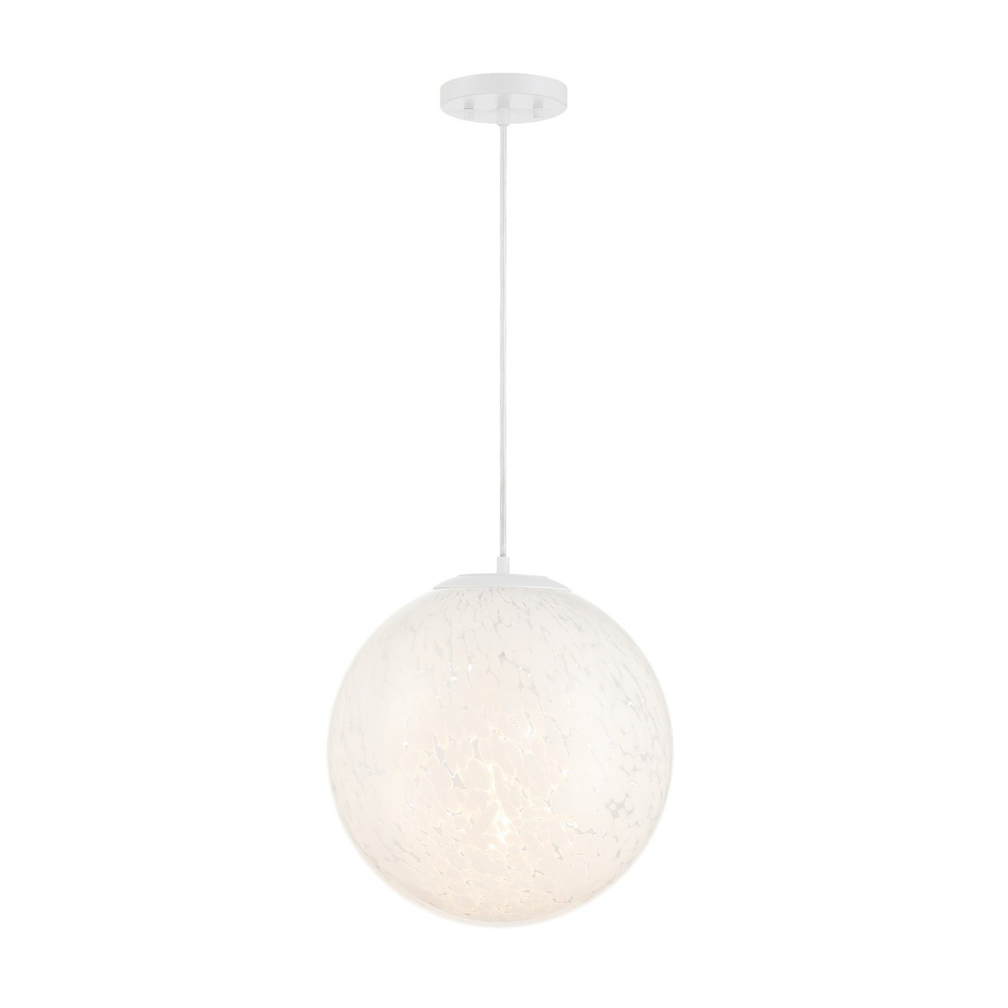 Circo One Light Pendant in Matte White