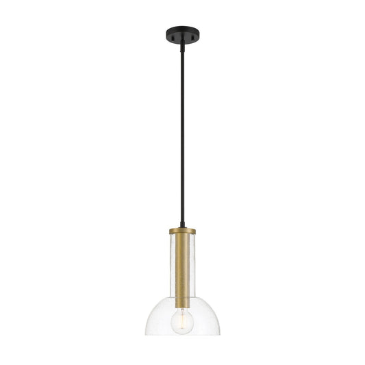 Nova One Light Pendant in Matte Black