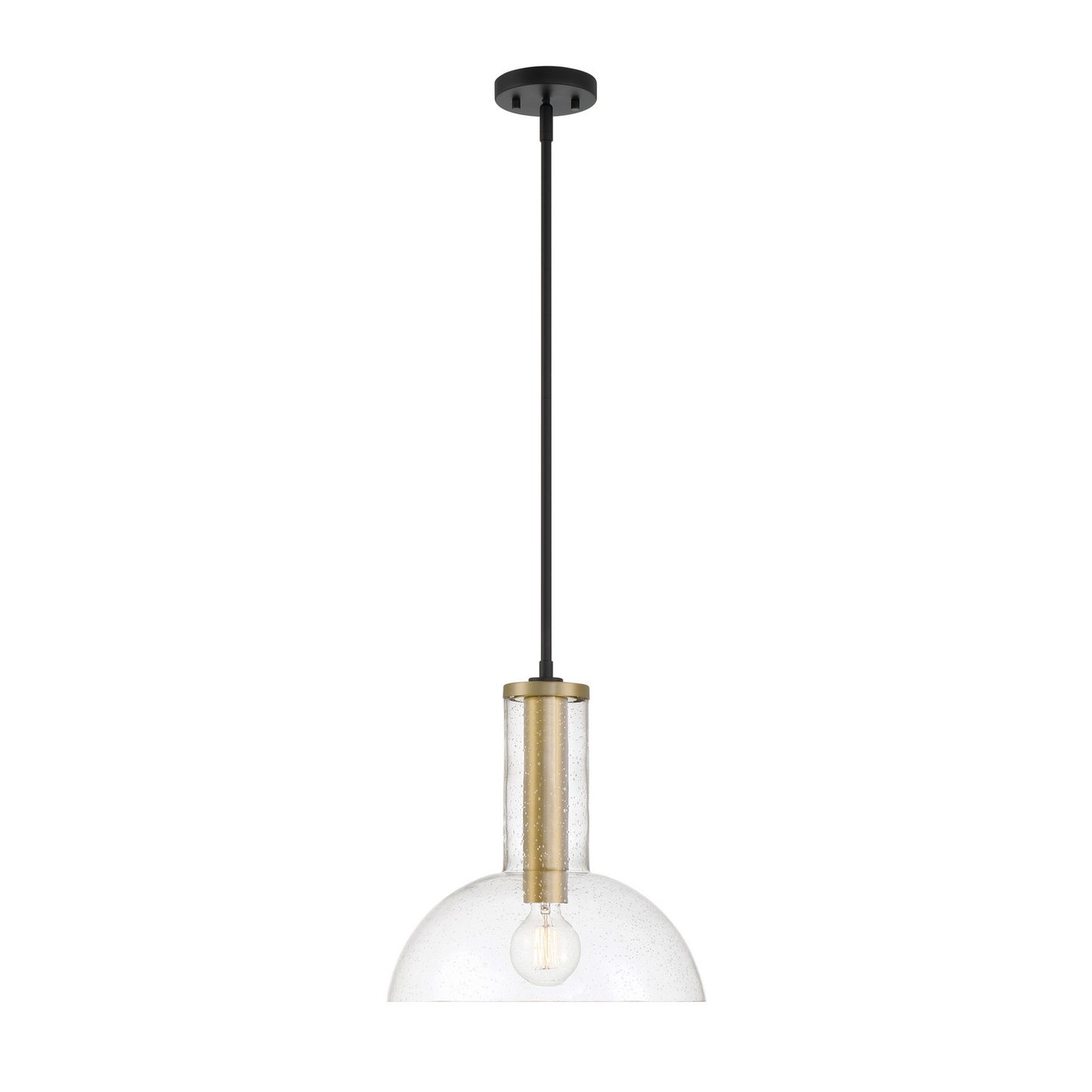 Nova One Light Pendant in Matte Black