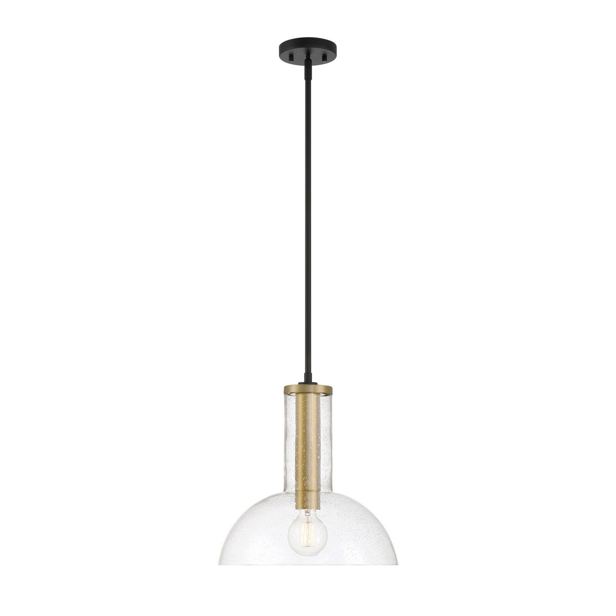 Nova One Light Pendant in Matte Black