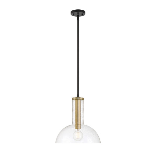 Nova One Light Pendant in Matte Black