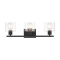 Vibrato Three Light Vanity in Matte Black