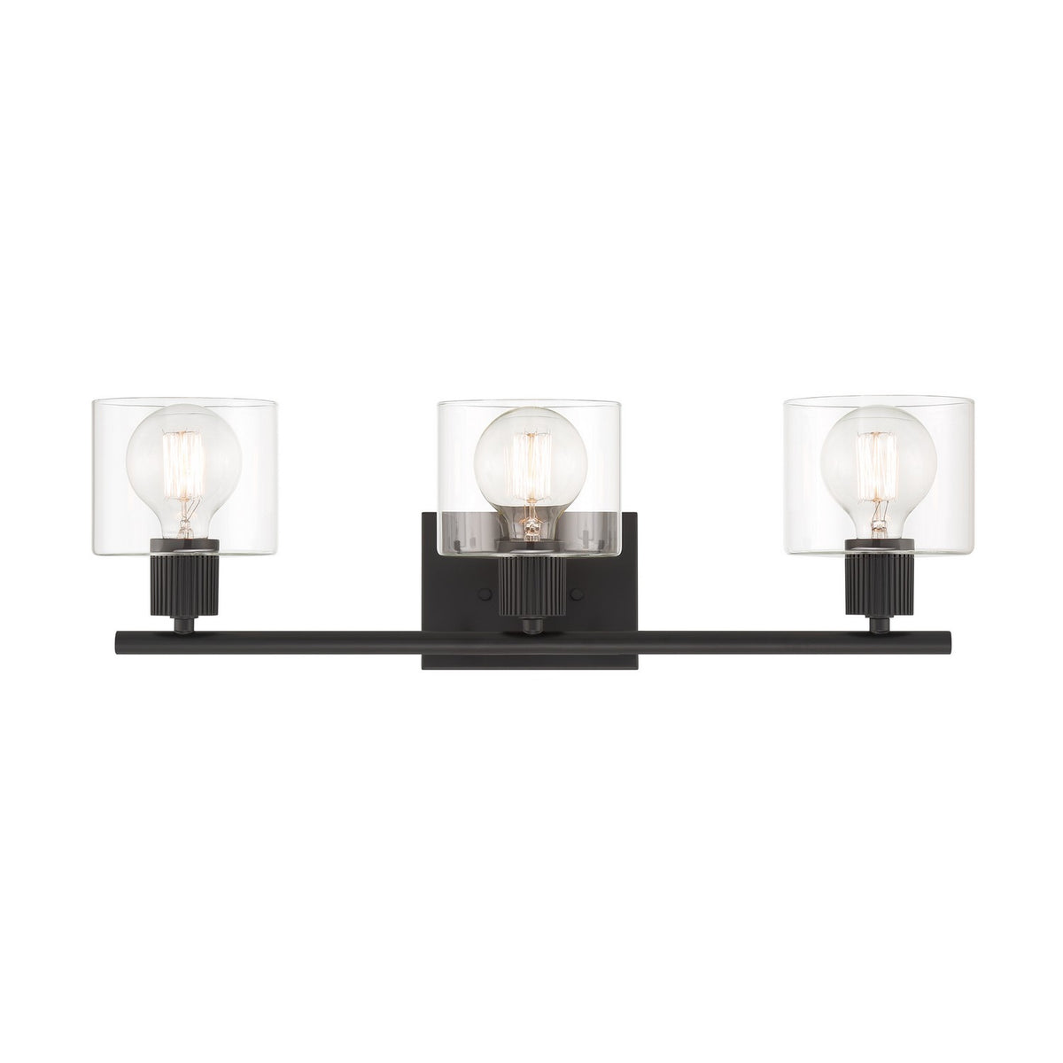 Vibrato Three Light Vanity in Matte Black