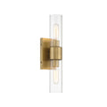 Anton Two Light Wall Sconce in Old Satin Brass