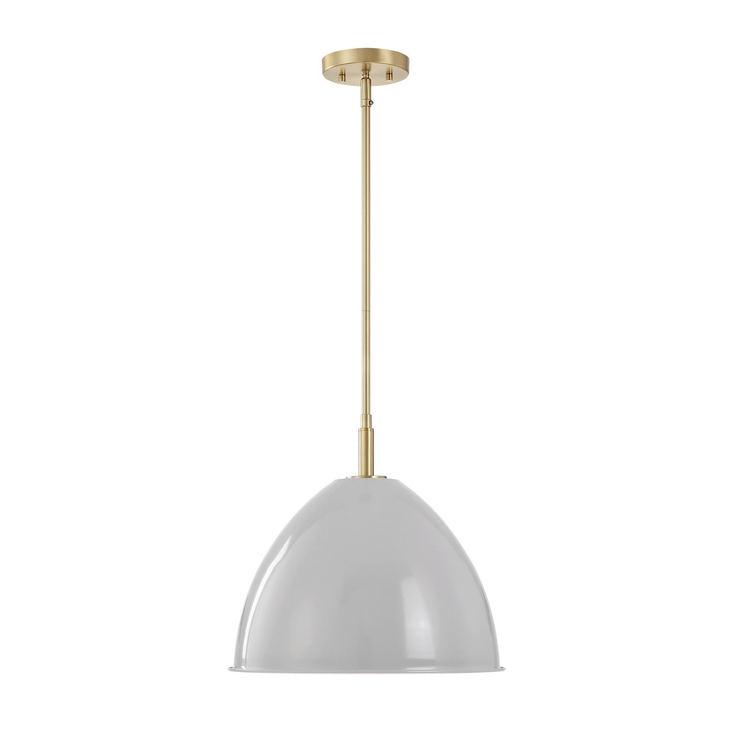 Biba One Light Pendant in Brushed Gold