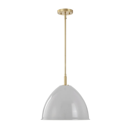 Biba One Light Pendant in Brushed Gold