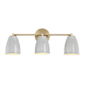 Biba Three Light Vanity in Brushed Gold