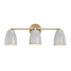 Biba Three Light Vanity in Brushed Gold