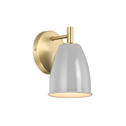 Biba One Light Wall Sconce in Brushed Gold