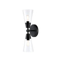 Norro Two Light Wall Sconce in Matte Black