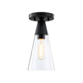 Norro One Light Flush Mount in Matte Black