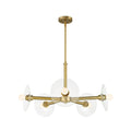 Litto Five Light Chandelier in Brushed Gold